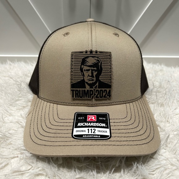 TRUMP 2024 Laser engraved Richardson 112 trucker hat. - Picture 4 of 8